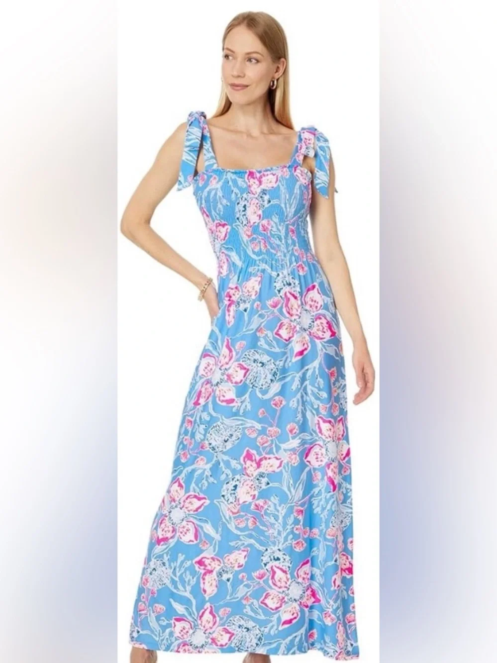 🌸NWT LILY PULITZER KAILUA SMOCKED MAXI DRESS SIZE SMALL🌸